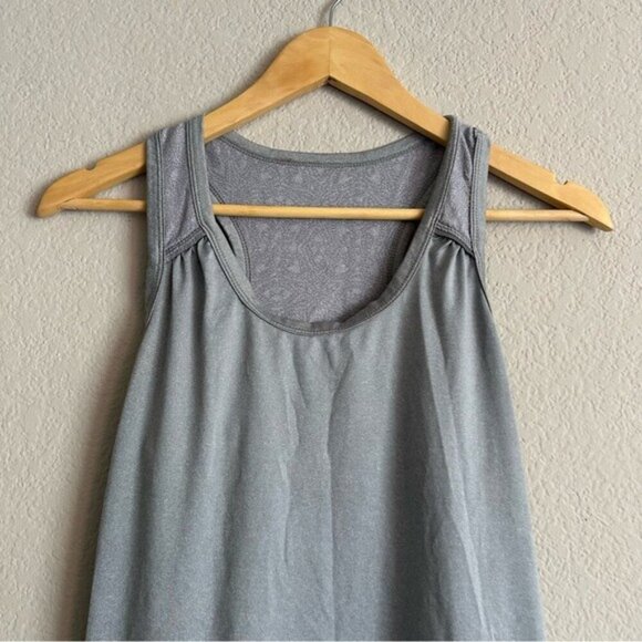 Athleta Womens Sz Small Heathered Gray Racerback Workout Activewear Tank Top - Picture 6 of 8